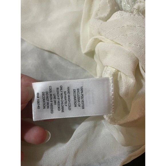 NEW Lucy & Laurel Beaded net mermaid tank Top blouse S PARTY FESTIVAL DAINTY - Picture 9 of 16